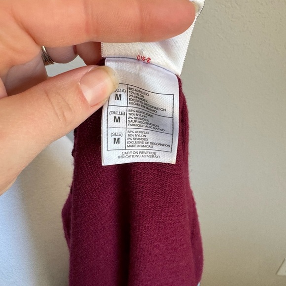 Vintage Disney Store Red Long Line Cardigan Embroidered Mickey Floral Womens M - Picture 6 of 6